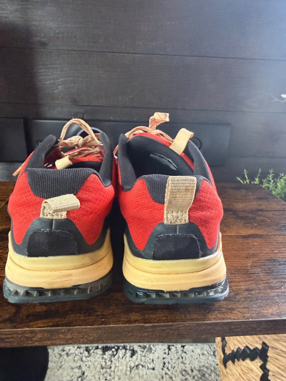 Altra Men's Red and Tan Trail Running Shoes with Black Accents - Picture 4 of 7